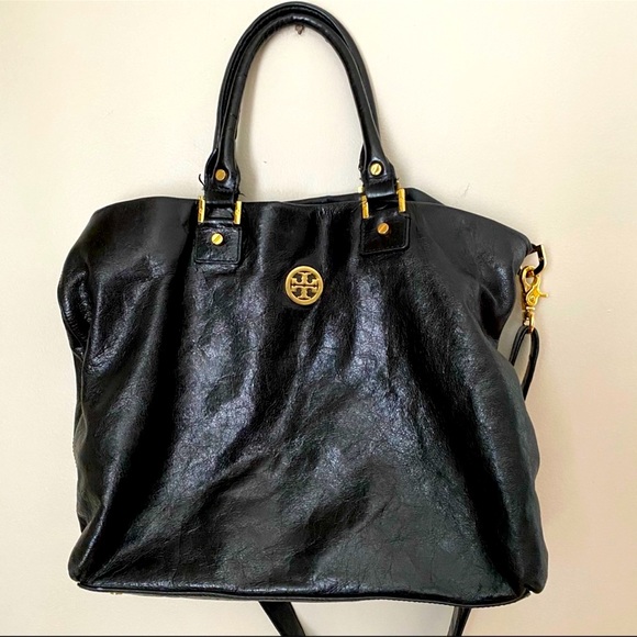 Tory Burch 💯 Authentic Black Soft Glazed Bag/Crossbody. - Picture 2 of 13